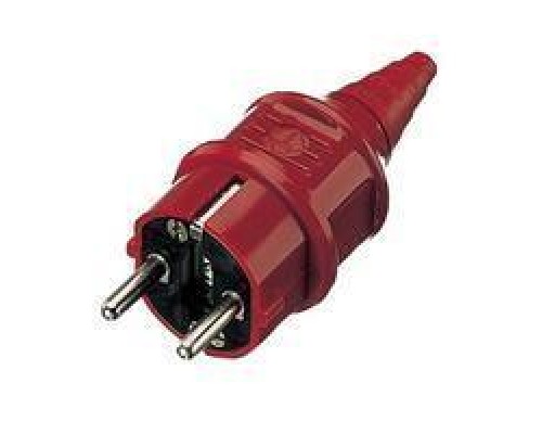 Вилка эл. каб. 16А 2P+E IP44 Schuko 230В красн. Mennekes 10839