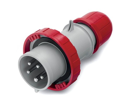 Вилка эл. каб. 16А 3P+E+N 400В с безвинт. клем. IP67 DKC DIS2181637P