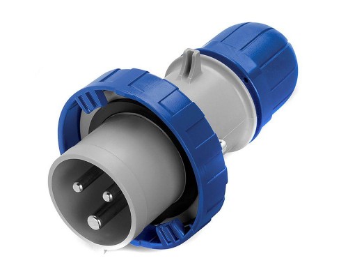 Вилка эл. каб. 32А 2P+E 230В IP67 DKC DIS2183233F