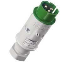 Вилка эл. каб. 32А 3P 20-50B 100-200Hz 4h Mennekes 677A