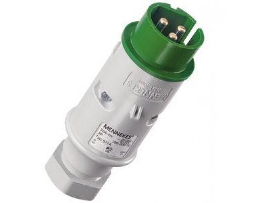 Вилка эл. каб. 32А 3P 20-50B 100-200Hz 4h Mennekes 677A