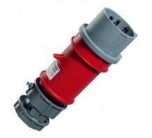 Вилка эл. каб. 32А 5P 6ч IP44 400В PowerTop Mennekes 3977