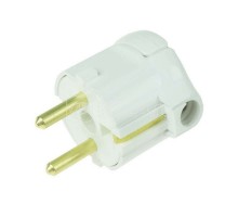 Вилка Евро 16А угловая с заземл. с кольцом PROCONNECT 11-8504
