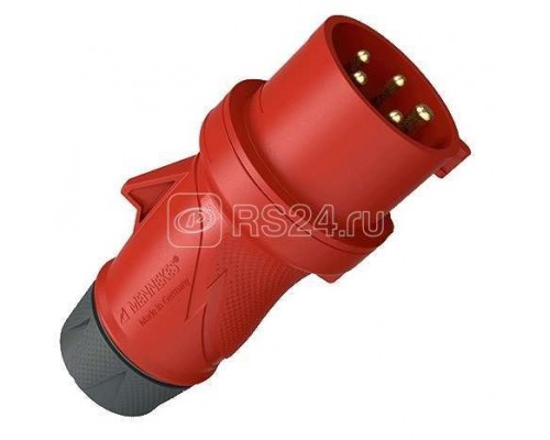 Вилка кабельная 32A 5п 6ч 400B разборный корпус ножевые клеммы ST PowerTOP Xtra IP44 Mennekes 13523