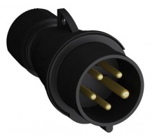 Вилка кабельная Easy&Safe 432EP9B 32А 3P+N+E IP44 9ч черн. ABB 2CMA103601R1000