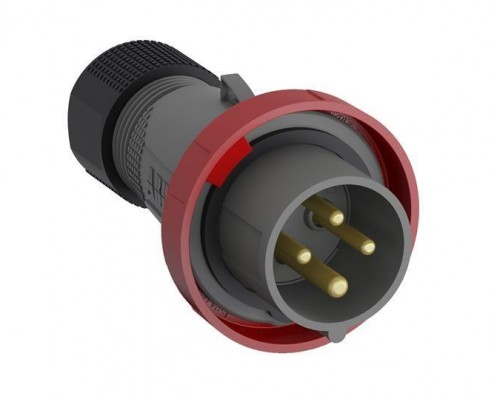 Вилка кабельная Easy&Safe 332EP6W 32А 3P+E IP67 6ч ABB 2CMA101103R1000
