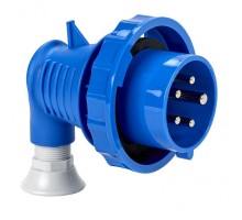 Вилка кабельная угловая 16А 3PNE 200-250В винт. IP67 SchE 81779
