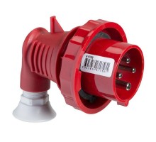 Вилка кабельная угловая 16А 3PNE 380-415В винт. IP67 SchE 81759