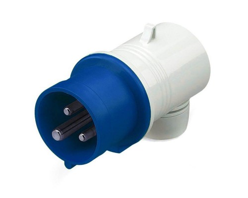 Вилка кабельная угловая 32А 2P+E 230В IP44 DKC DIS2213233
