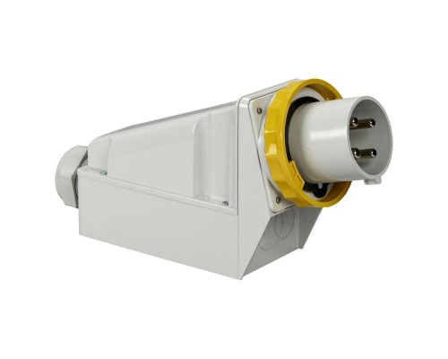 Вилка настенная 125А 3PT 100-130В винт. IP67 SchE 81588