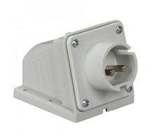Вилка настенная 16А 2P 25/50В винт. IP44 SchE 82513