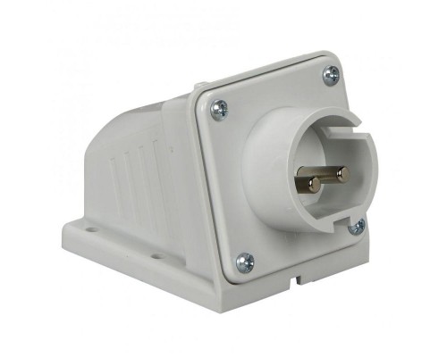 Вилка настенная 16А 2P 25/50В винт. IP44 SchE 82513