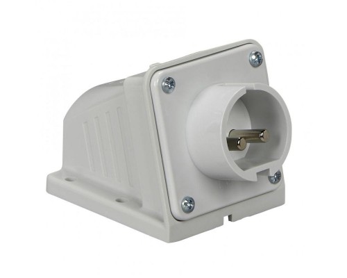Вилка настенная 16А 2P 40-50В винт. IP44 SchE 82503