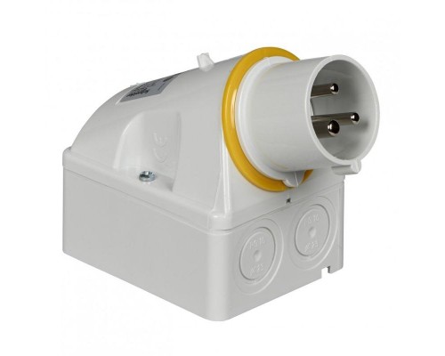 Вилка настенная 16А 2P-E 100-130В винт. IP44 SchE 83501