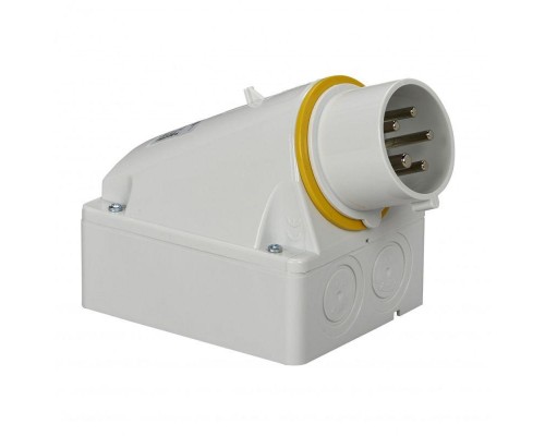 Вилка настенная 16А 3PNE 100-130В винт. IP44 SchE 83503