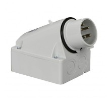 Вилка настенная 16А 3PNE 480-500В винт. IP44 SchE 83512