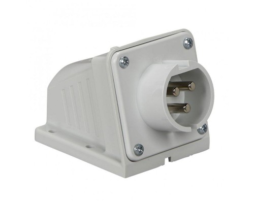 Вилка настенная 16А 3P 40-50В винт. IP44 SchE 82504