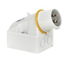 Вилка настенная 16А 3P-E 100-130В винт. IP44 SchE 83502