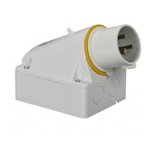 Вилка настенная 32А 2PE 100-130В винт. IP44 SchE 83513
