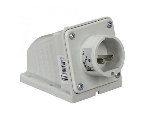 Вилка настенная 32А 2P 40-50В винт. IP44 SchE 82517