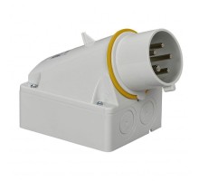 Вилка настенная 32А 3PNE 100-130В винт. IP44 SchE 83515