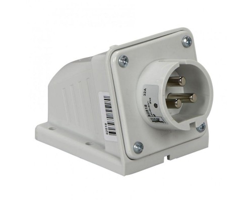 Вилка настенная 32А 3P 40-50В винт. IP44 SchE 82518