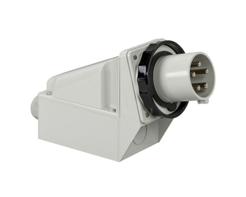 Вилка настенная 63А 5P 500В 7ч винт. IP67 SchE 81586
