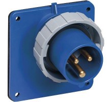 Вилка панельная 16А 2P+E IP67 4ч прямая ABB 2CMA166676R1000