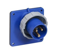 Вилка панельная 16А 2P+E IP67 6ч с угловым фланцем ABB 2CMA166678R1000