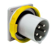 Вилка панельная 63А 3PNT 100-130V винт. IP67 SchE 81877