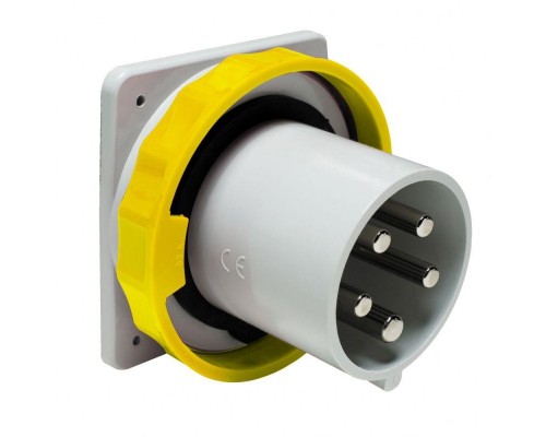 Вилка панельная 63А 3PNT 100-130V винт. IP67 SchE 81877