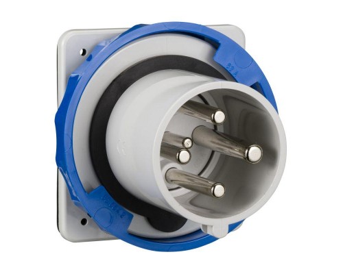 Вилка панельная 63А 3PT 200-250V винт. IP67 SchE 81879