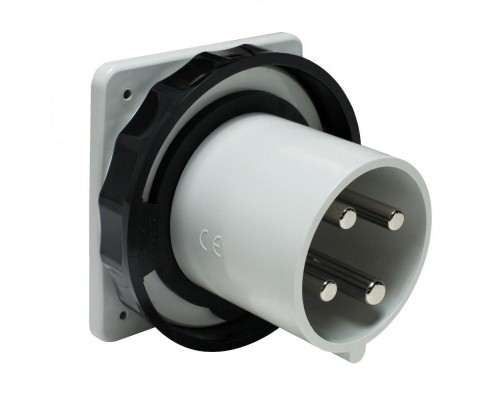 Вилка панельная 63А 3PT 480-500V винт. IP67 SchE 81885