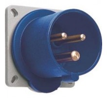 Вилка панельная с прямым фланцем 232BU6 32А 2P+E IP44 6ч ABB 2CMA193434R1000