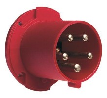Вилка панельная с прямым фланцем 263BU6 63А 2P+E IP44 6ч ABB 2CMA167212R1000
