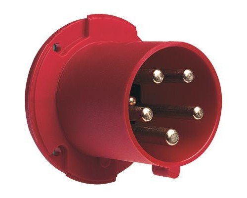 Вилка панельная с прямым фланцем 363BU6 63А 3P+E IP44 6ч ABB 2CMA167222R1000