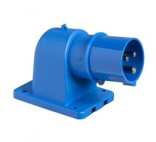 Вилка панельная угловая 16А 3P-E 200-250В IP44 SchE 81805