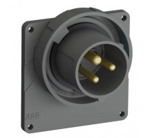 Вилка с прямым фланцем Easy&Safe 216EBU1W 16А 2P+E IP67 1ч ABB 2CMA101257R1000
