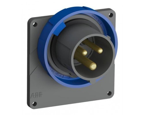 Вилка с прямым фланцем Easy&Safe 216EBU6W 16А 2P+E IP67 6ч ABB 2CMA101259R1000