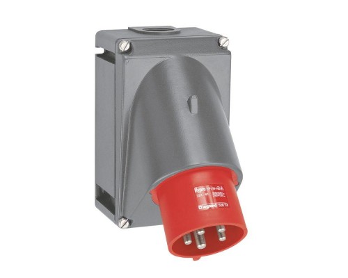 Вилка встраиваемая Hypra 3К+Н+З 400В 32А IP44 Leg 052874