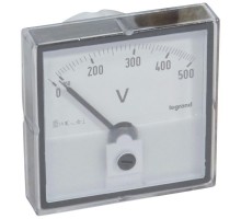 Вольтметр корпус круглый d56мм 500В Leg 014660