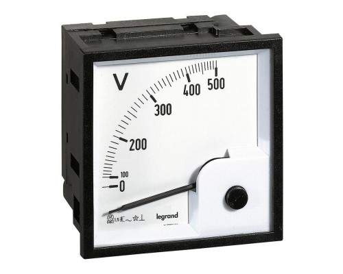 Вольтметр шкала 0-500В квадр. корпус Leg 014661