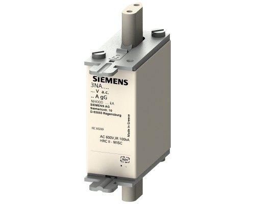 Вставка плавкая GL/GG 25А 690В 00 SIEMENS 3NA38106
