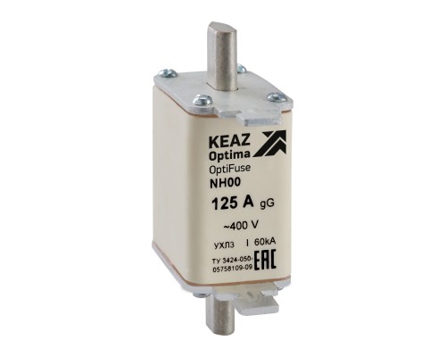 Вставка плавкая OptiFuse NH00 10 400AC 0 gG УХЛ3 КЭАЗ 144608