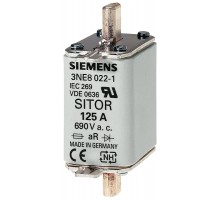 Вставка плавкая SITOR GR DIN 43620 80А AC 690В 00 Siemens 3NE10202