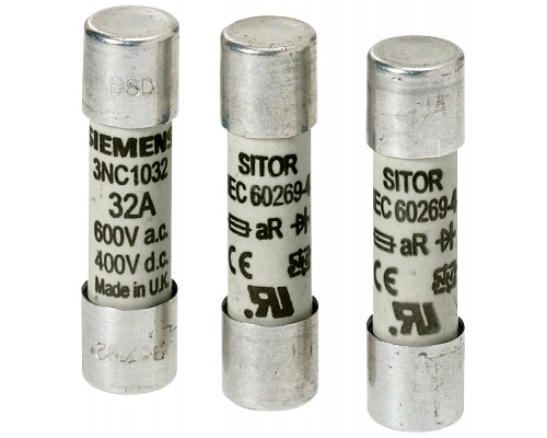 Вставка плавкая цилиндрическая SITOR AR 15А 660В AC/700В DC Siemens 3NC1415