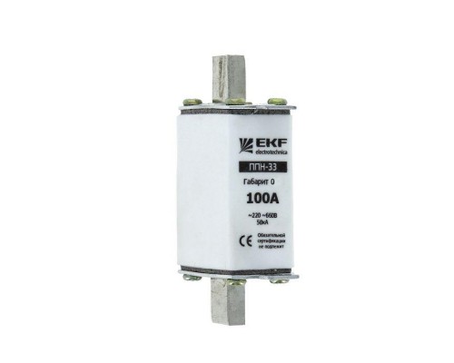 Вставка плавкая ППН-33 160/125А габарит 0 EKF fus-33-0/160/125