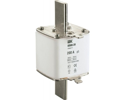 Вставка плавкая ППНИ-39 200А габарит 3 ИЭК DPP50-200