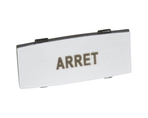Вставка узкая алюм. надпись ARRET Osmoz Leg 024334