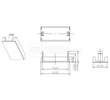 Вставка-заглушка SIP2-BL-M45-22.5 (45х22.5) аналог Mosaic Hyperline 35910